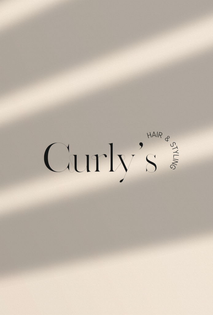 Curly's hair & styling logo